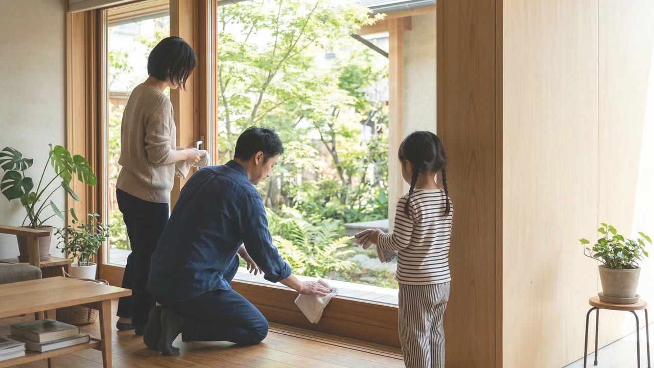 花粉と強風の春、「窓を開けにくい家」でもできる。――玄関・サッシ・換気口の“入口ケア”で住まいを整える