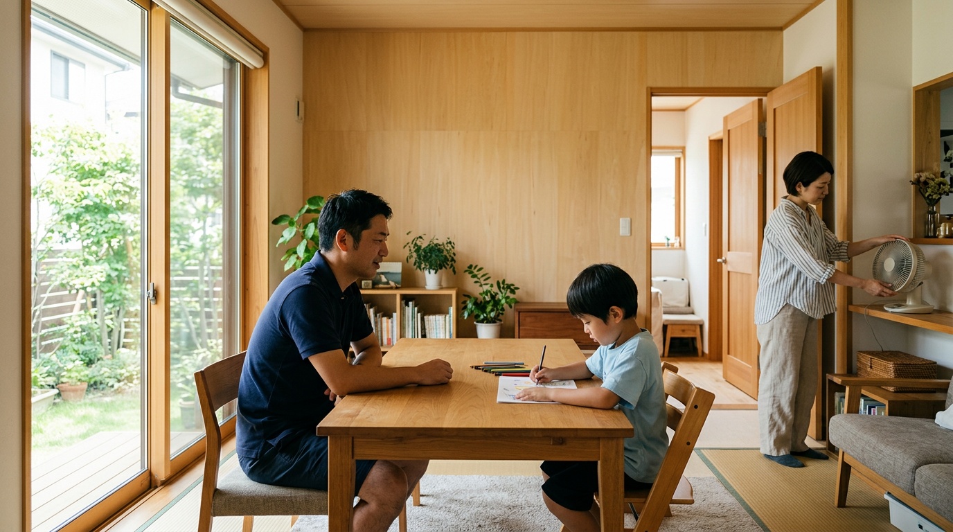 #1-011 子どもの夏休みで変わる家時間――リビング・ダイニングを“夏仕様”に整えるコツ