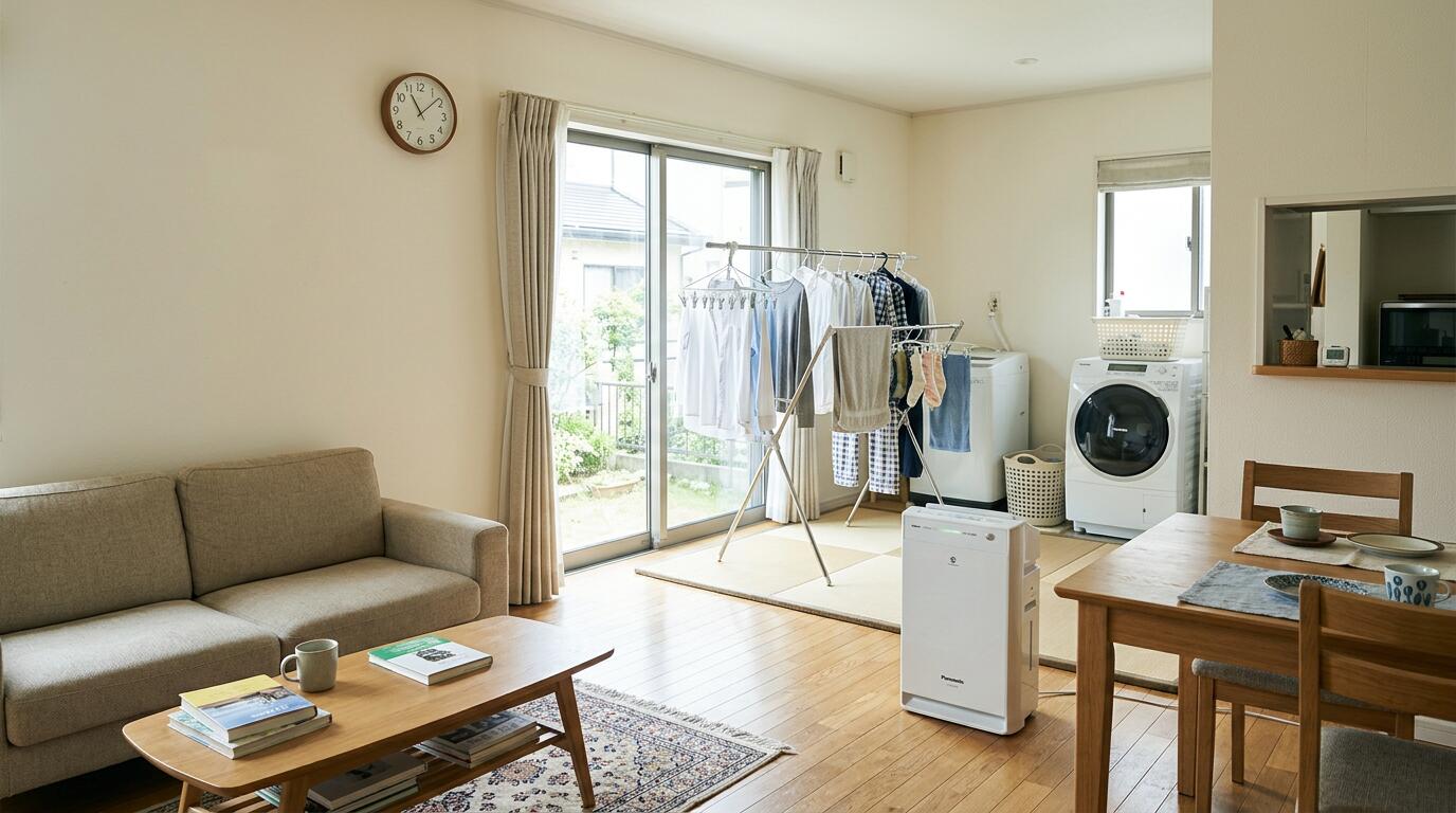 #2-002 戸建ての花粉症対策とは？ 洗濯物の室内干しから考える春の住まい方