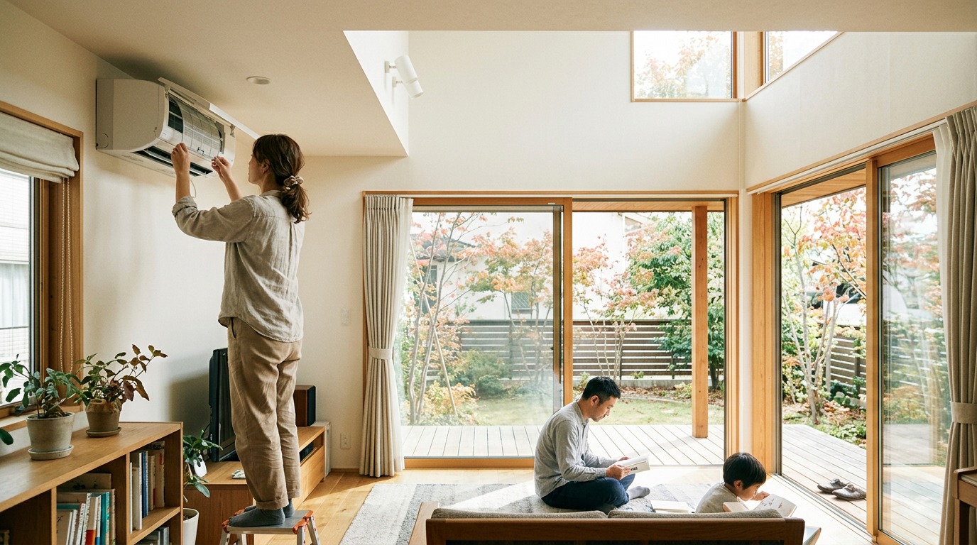 #1-018 快適性と光熱費の両立を考える――戸建てで見直したい、秋の換気と採光を活かした窓まわりと空気の整え方